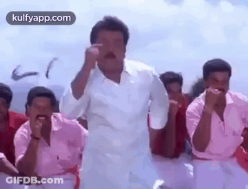 Man In White Shirt Dancing GIF