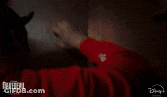 Man In White Shirt Fighting In Dark Room Daredevil GIF
