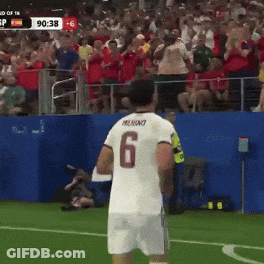 Man In White Shirt Giving Middle Finger Soccer Match GIF