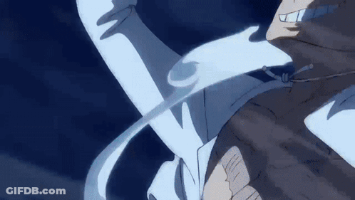 Man In White Shirt Holding Sword GIF