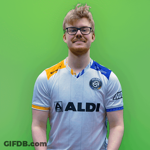 Man In White Shirt Holding Top Gap Sign GIF