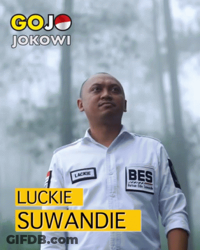 Man In White Shirt Luckie Suwandie GIF