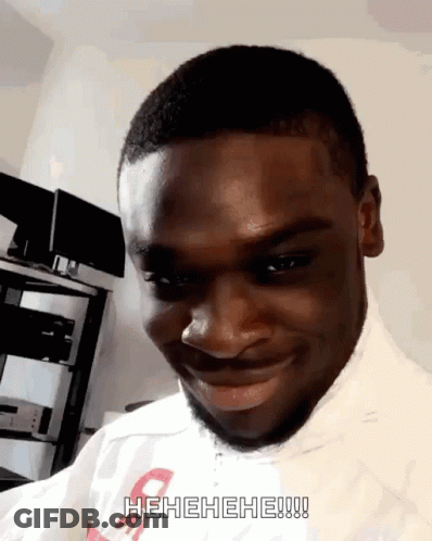 Man In White Shirt Making Funny Face GIF