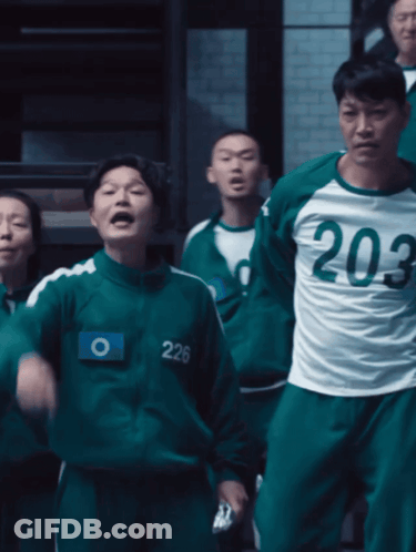 Man In White Shirt Number 203 GIF