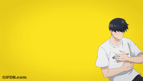 Man In White Shirt Petals Falling GIF