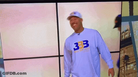 Man In White Shirt Saying 333 GIF