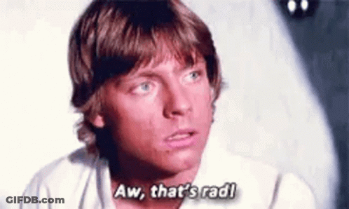 Man In White Shirt Saying Aw That's Rad GIF