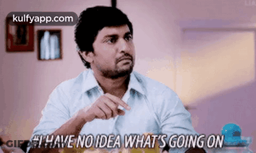 Man In White Shirt Saying I Have No Idea GIF