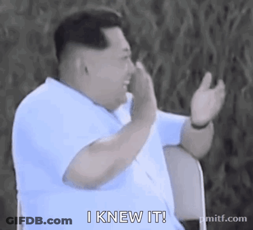 Man In White Shirt Saying I Knew It GIF