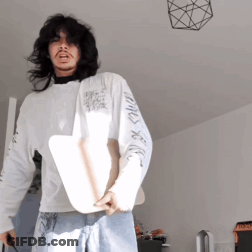 Man In White Shirt Saying I Love You GIF