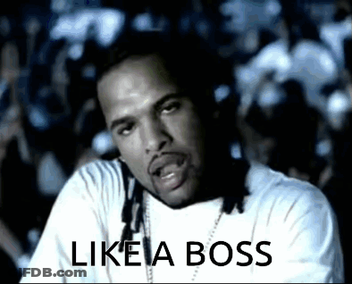 Man In White Shirt Saying Like A Boss GIF