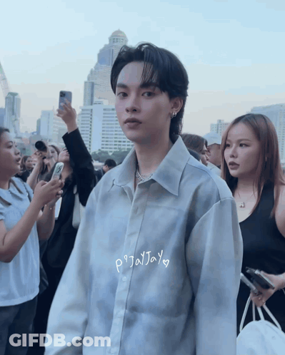 Man In White Shirt Saying Pijal Jay GIF