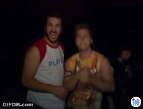 Man In White Shirt Saying Play GIF
