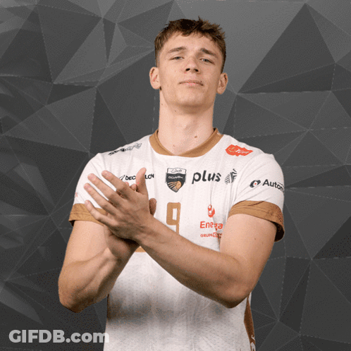 Man In White Shirt Saying Plus GIF