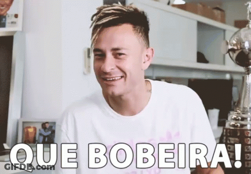 Man In White Shirt Saying Que Bobeira GIF