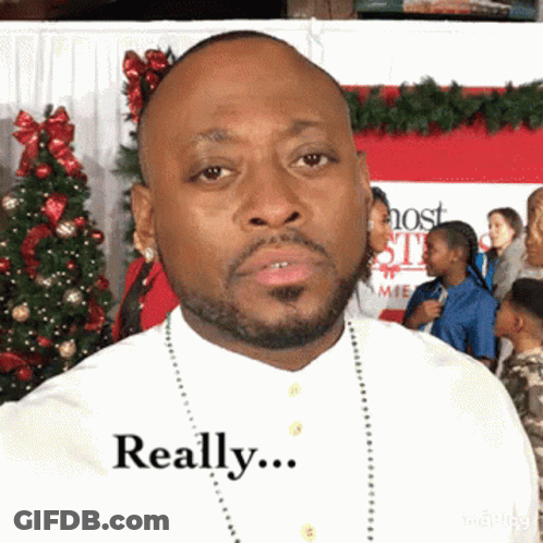Man In White Shirt Saying Really GIF