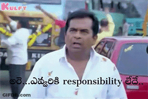 Man In White Shirt Saying Responsibility To Crowd GIF