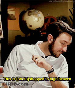 Man In White Shirt Saying This Is Photo Shopped To High Heaven GIF