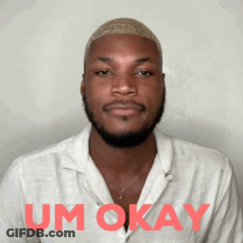 Man In White Shirt Saying Um Okay GIF