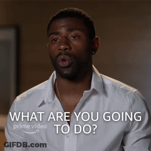 Man In White Shirt Saying What Are You Going To Do GIF