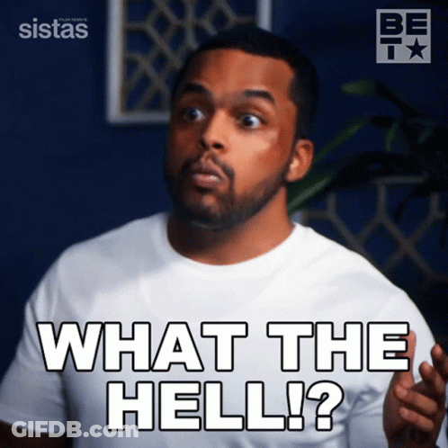 Man In White Shirt Saying What The Hell GIF