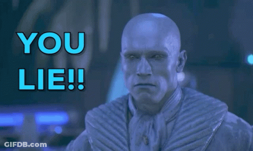 Man In White Shirt Saying You Lie GIF