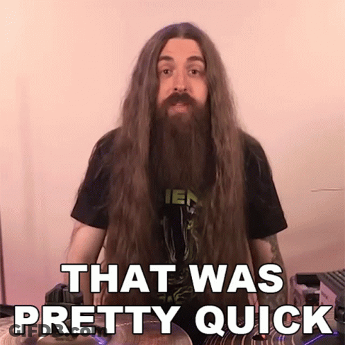 Man In White Shirt Says That Is Rather Quick GIF
