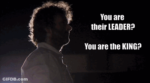 Man In White Shirt Says You Are Their Leader GIF