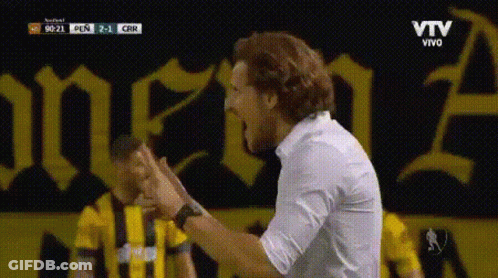 Man In White Shirt Screaming Vtv GIF