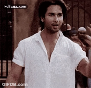 Man In White Shirt Talking To Crowd GIF