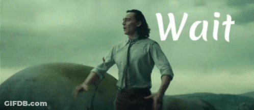 Man In White Shirt Tie Rock Saying Wait GIF