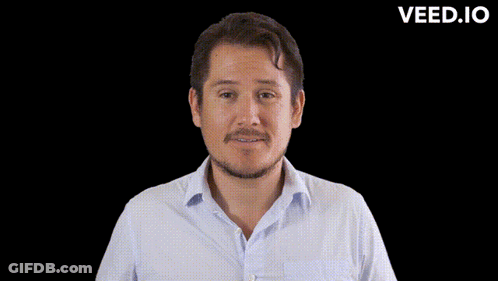 Man In White Shirt Veed.io GIF