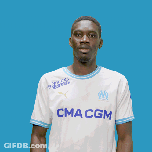 Man In White Shirt With CMA CGM GIF