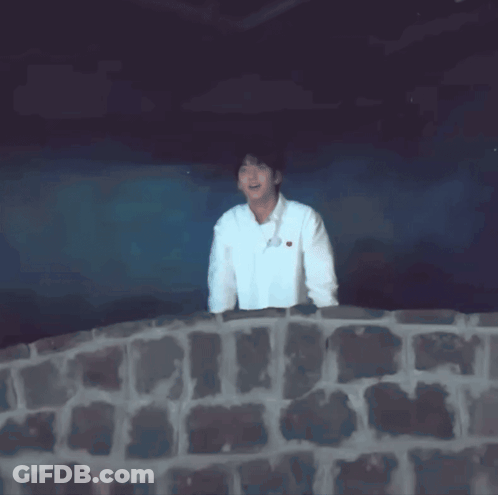 Man In White Shirt With Heart Dancing GIF