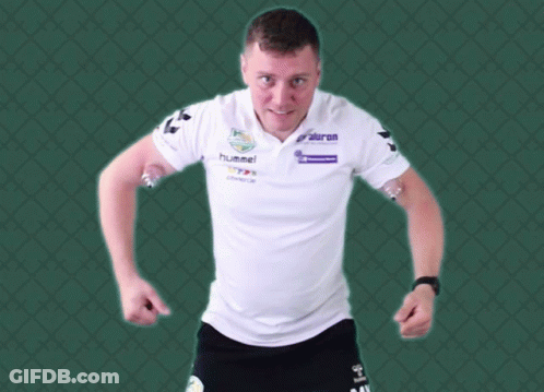 Man In White Shirt With Hummel GIF
