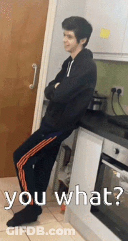 Man In White Shirt With It's 100 Sign GIF