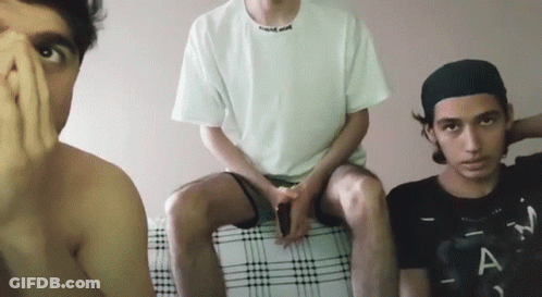 Man In White Shirt With Letter A GIF