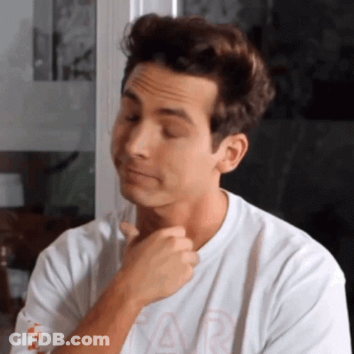 Man In White Shirt With Letter A GIF