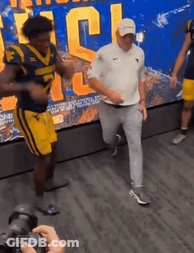 Man In White Shirt With Letter Y Running GIF