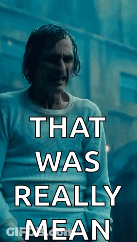 Man In White Shirt With Mean Words GIF