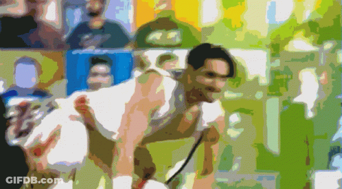 Man In White Shirt With Number 23 GIF