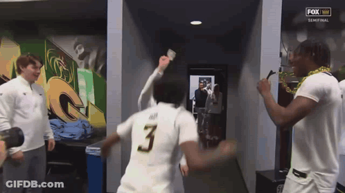 Man In White Shirt With Number 3 GIF