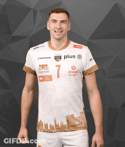 Man In White Shirt With Number 7 GIF