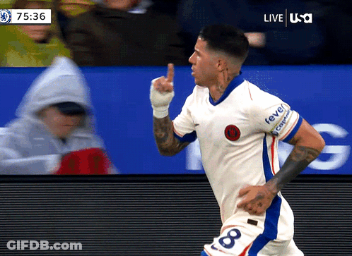 Man In White Shirt With Number 8 GIF