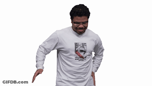 Man In White Shirt With Picture GIF