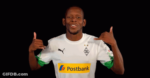 Man In White Shirt With Postbank Logo GIF