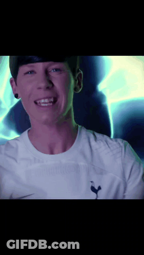 Man In White Shirt With Rooster Sleeve GIF