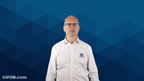 Man In White Shirt With Shield GIF