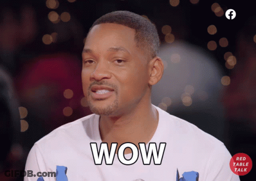 Man In White Shirt With Wow GIF