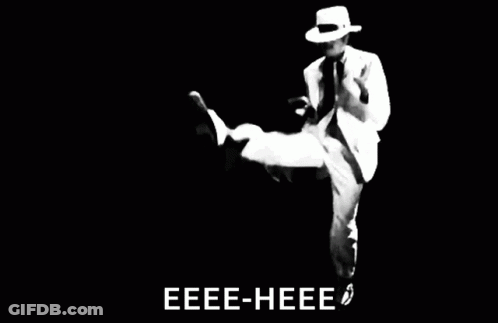 Man In White Suit And Hat Dancing Eee-Hee GIF